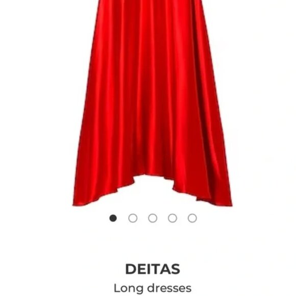 DEITAS 100% Silk Pleated Maxi Dress - Picture 13 of 16